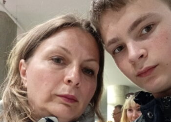 Ukrainietė, iš Černihivo pabėgusi su keturiolikmečiu sūnumi Ivanu, Olena Gorinova apsigyveno Anykščiuose.
